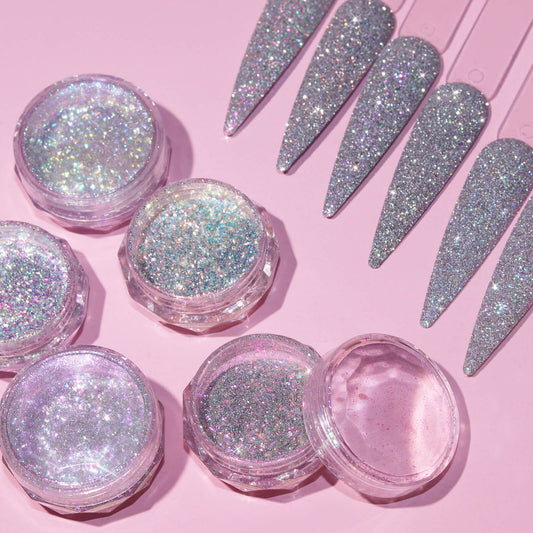 Shiny Nail Art Glitters Set